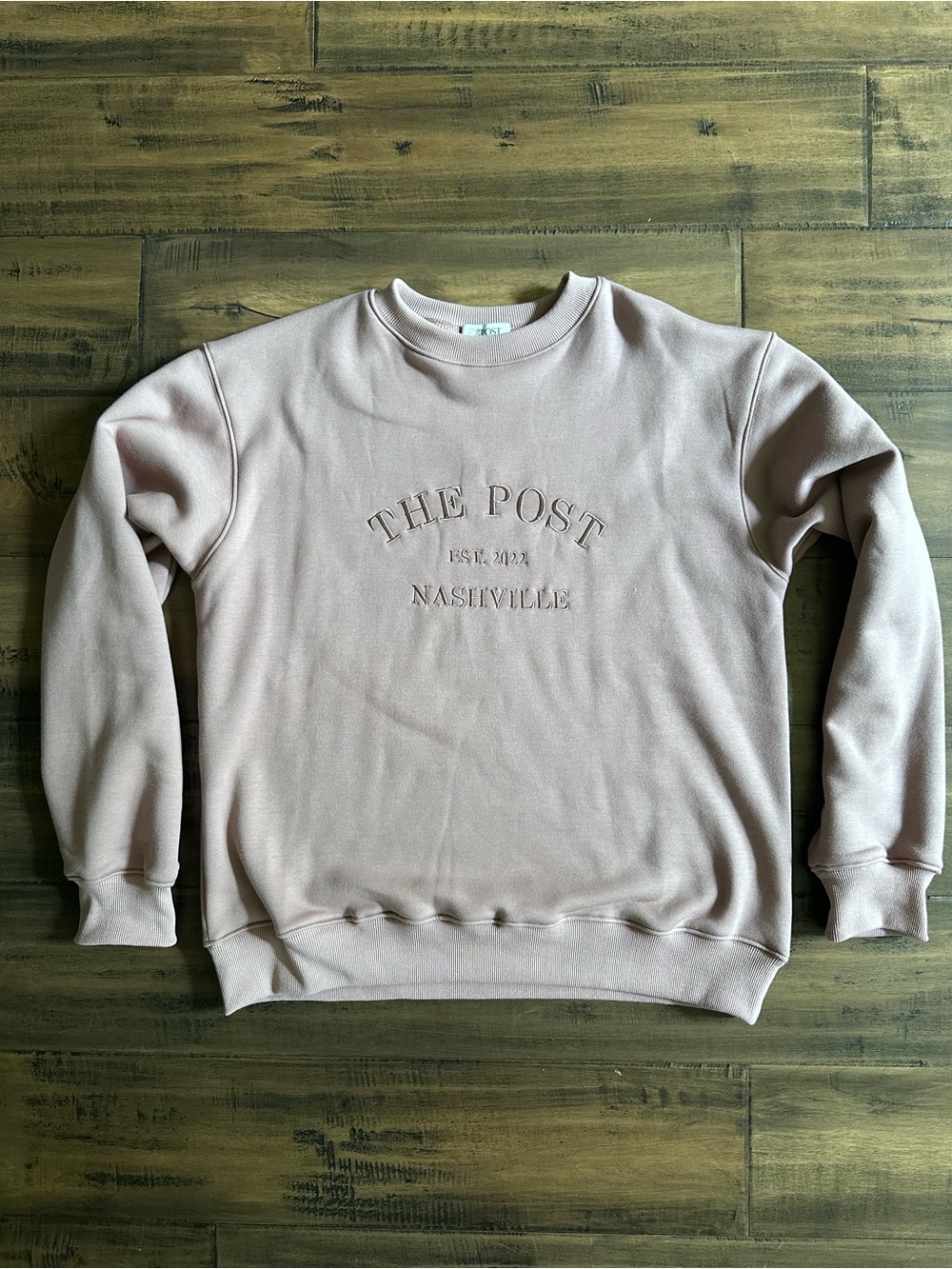 The Post Nashville Crewneck Sweatshirt - Light Blush